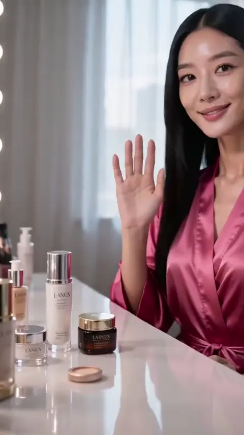 Realistic AI Influencer GRWM Beauty Video