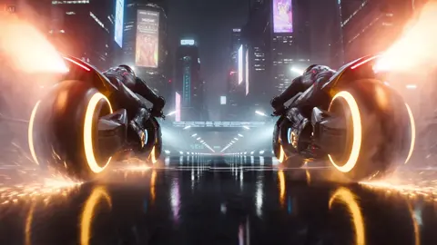 Neon Velocity Cyberpunk Bike Race