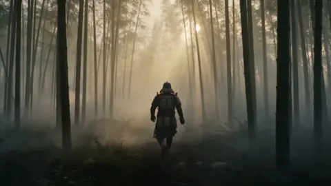 Samurai vs Stone Giant Cinematic Battle