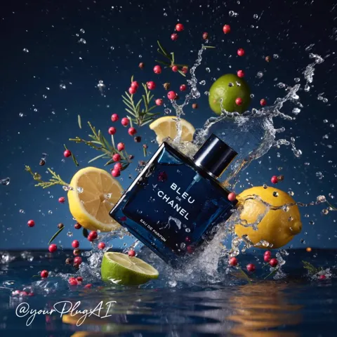 Hyper-Realistic Cinematic Luxury Perfume Product